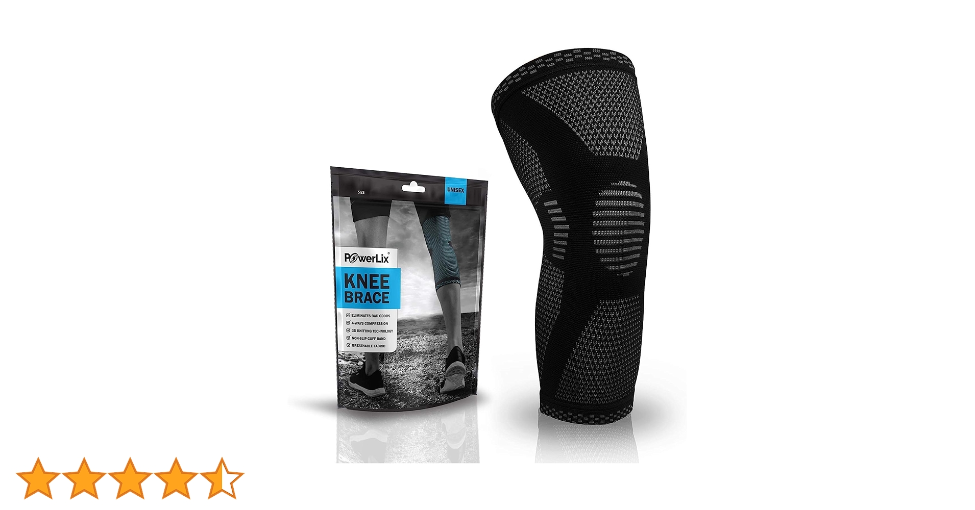 Amazon.co.jp: POWERLIX 膝サポーター ひざ用 スポーツ用 左右